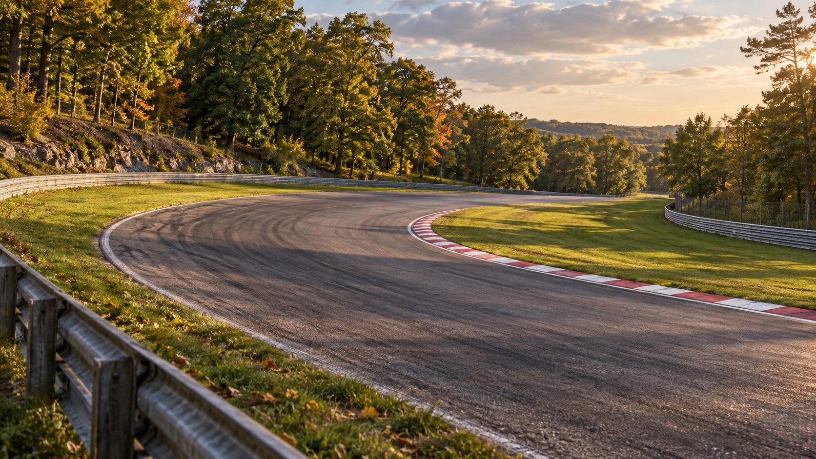 Car-free concept render of a proposed road circuit